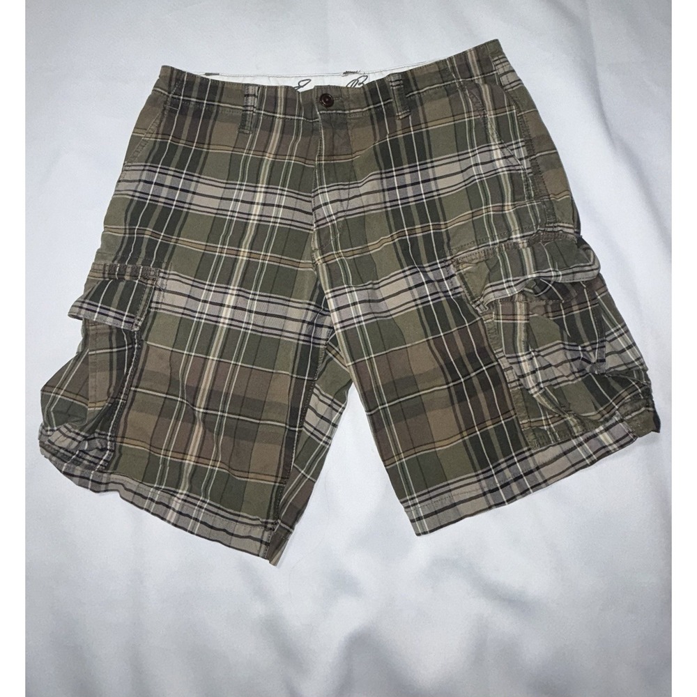 Eddie Bauer cargo shorts Men's 32 Multicolor Plaid